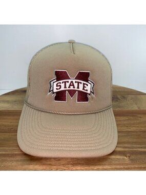 47 Brand Mississippi State Bulldogs Foam Front Mesh Trucker Snapback Hat NCAA
